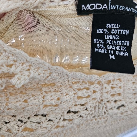 MODA Crochet Halter Dress - Picture 7 of 7